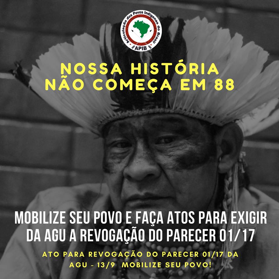  APIB convoca mobilização nacional no dia 13 de setembro