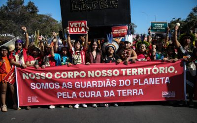 Mulheres indígenas marcham em Brasília pela defesa dos corpos-territórios e pela cura da terra