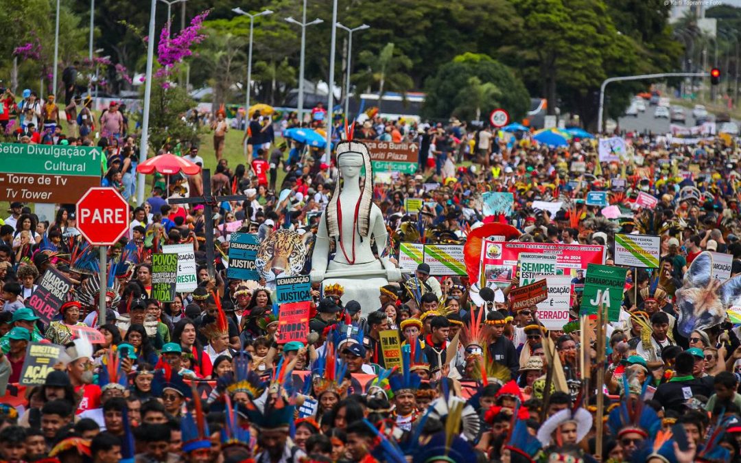 Acampamento Terra Livre inicia atividades do Abril Indígena, em Brasília (DF)