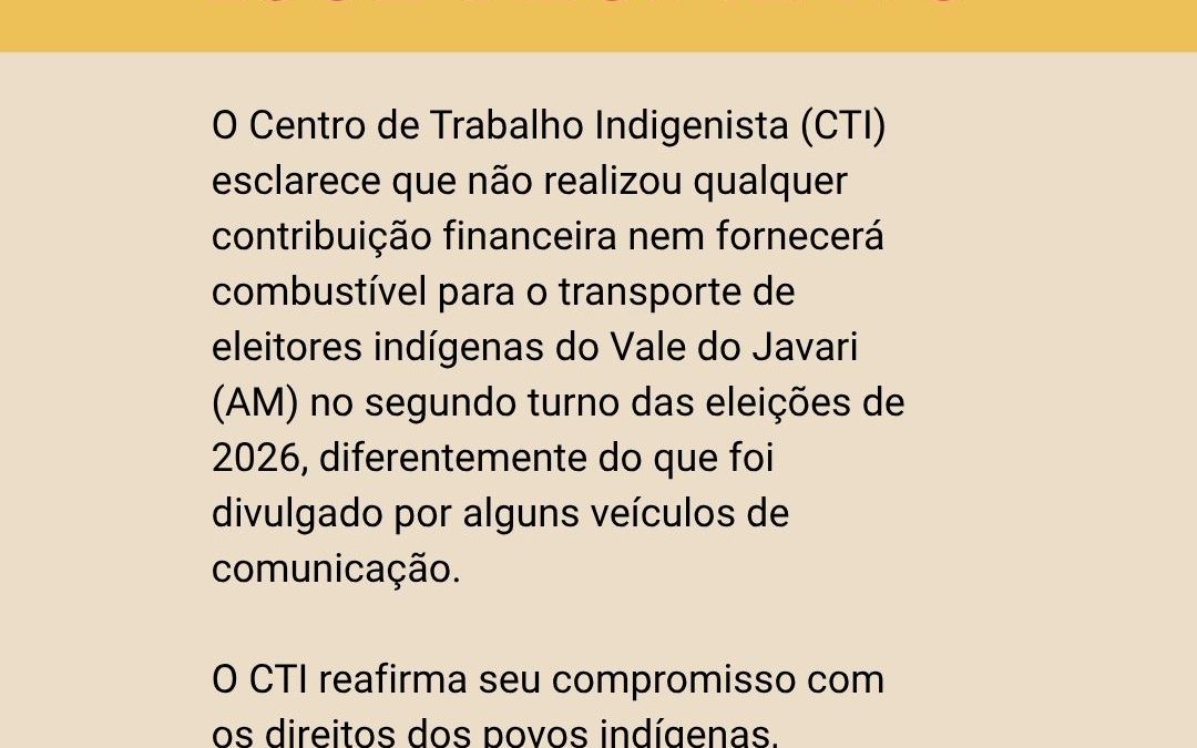 NOTA DE ESCLARECIMENTO
